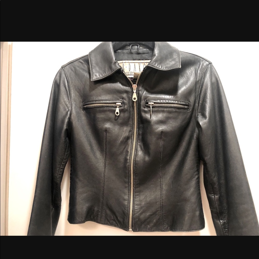 Lamb skin leather jacket.